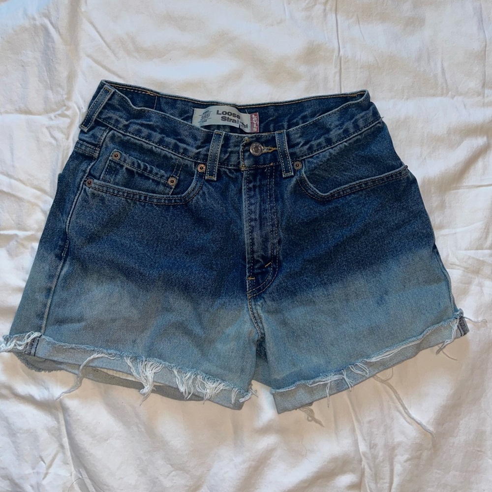 Levi’s jean shorts loose straight girls size 14 regular 27x27